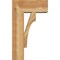 Ekena Millwork Westlake Block Rough Sawn Bracket w/ Offset Brace, Western Red Cedar, 8"W x 18"D x 30"H BKT0806X18X30WTL05RWR - alternate 3
